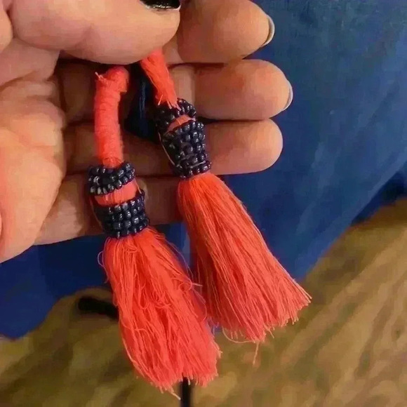 F&F sheer beautiful sequined tassels open sleeve cover up - Picture 4 of 8